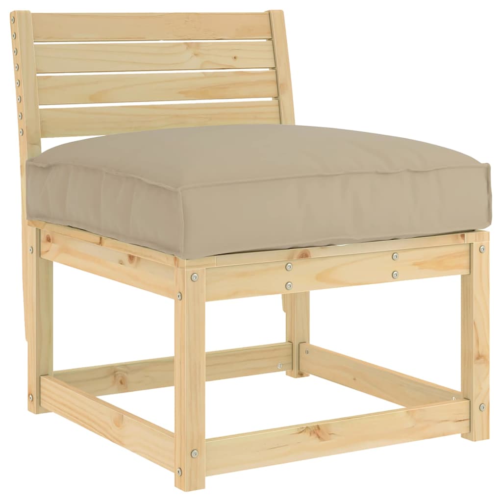 Cuscino Vidaxx tortora 70 x 70 x 12 cm tessuto oxford