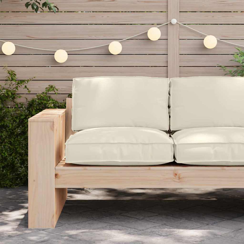 Cuscino Vidaxl crema 80 x 80 x 12 cm tessuto oxford