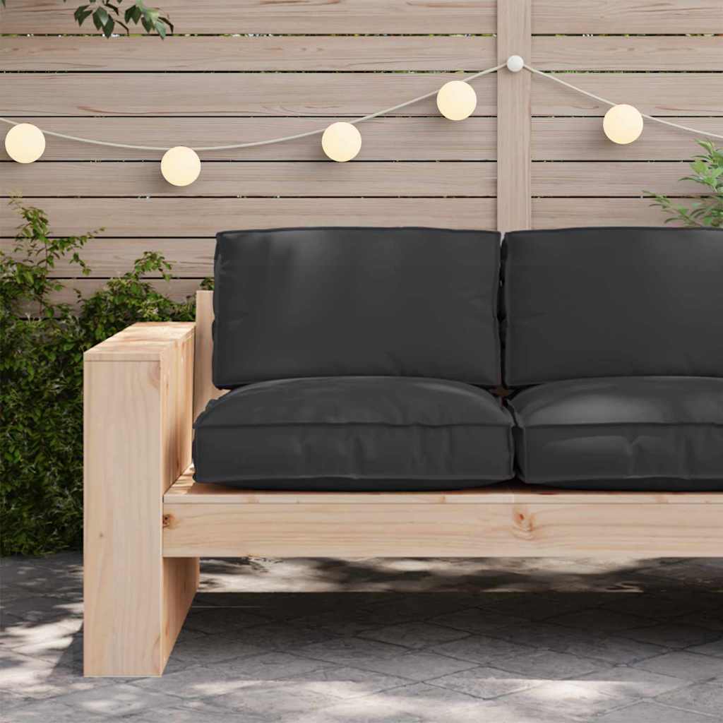 Cuscino Vidaxx nero 80 x 80 x 12 cm tessuto oxford