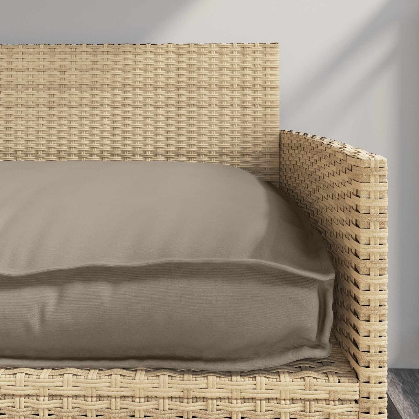 Vidaxl kussen taupe 150 x 40 x 8 cm oxford stof