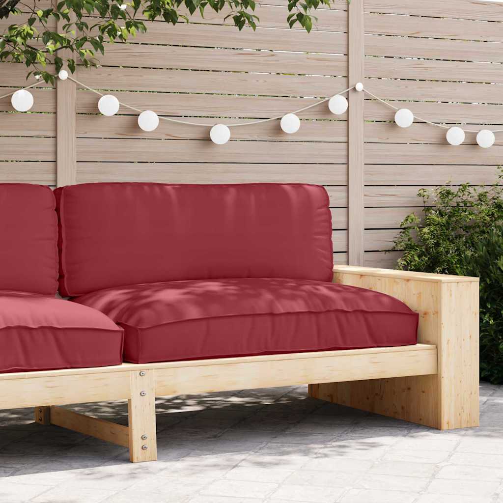 Vidaxxl cojín rojo vino 120 x 80 x 12 cm tela oxford