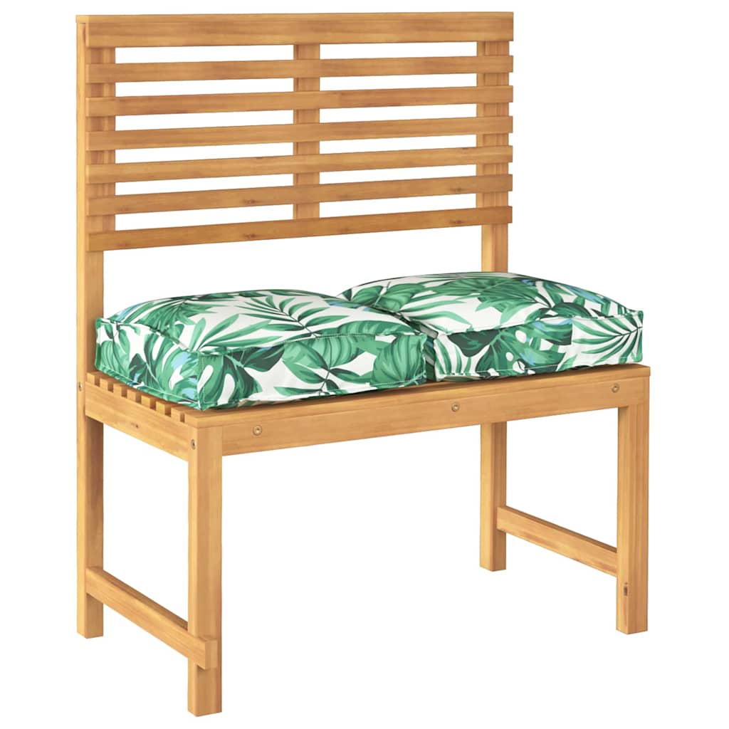 Vidaxl sábana cojín 2 uds estampado hojas 40 x 40 x 8 cm tela oxford