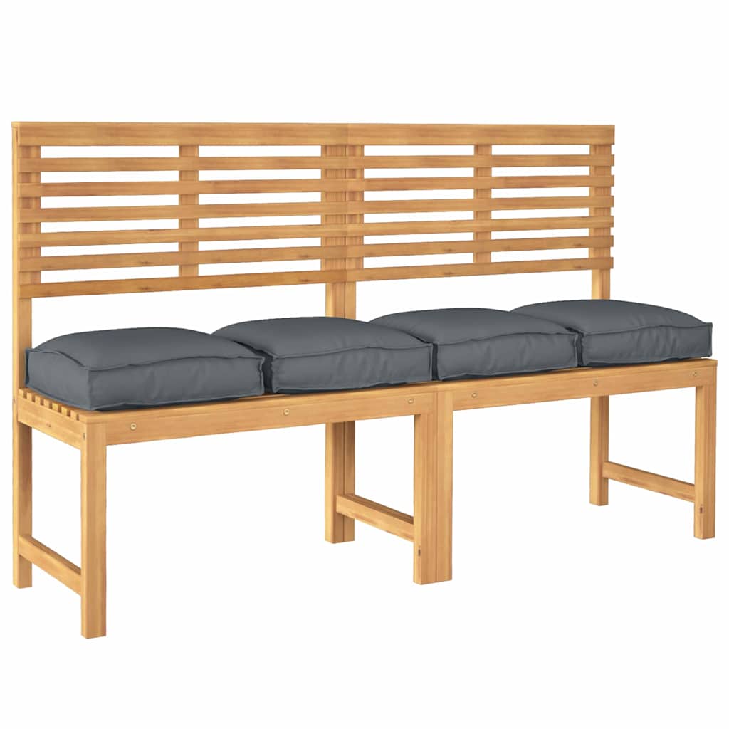 vidaxxl cojín 4uds antracita 40 x 40 x 8 cm tela oxford