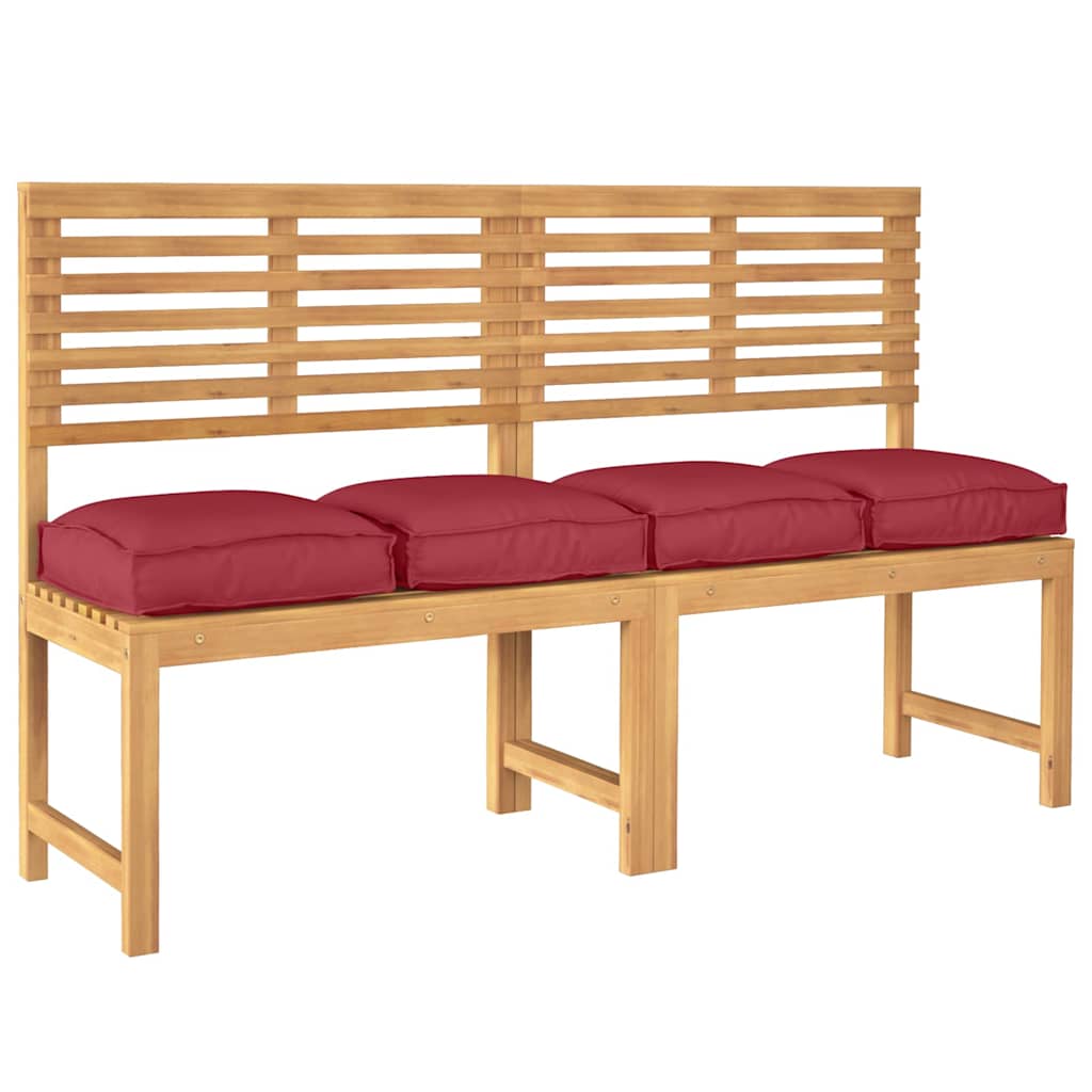 Cuscino Vidaxxl 4 pezzi rosso vino 40 x 40 x 8 cm in tessuto oxford