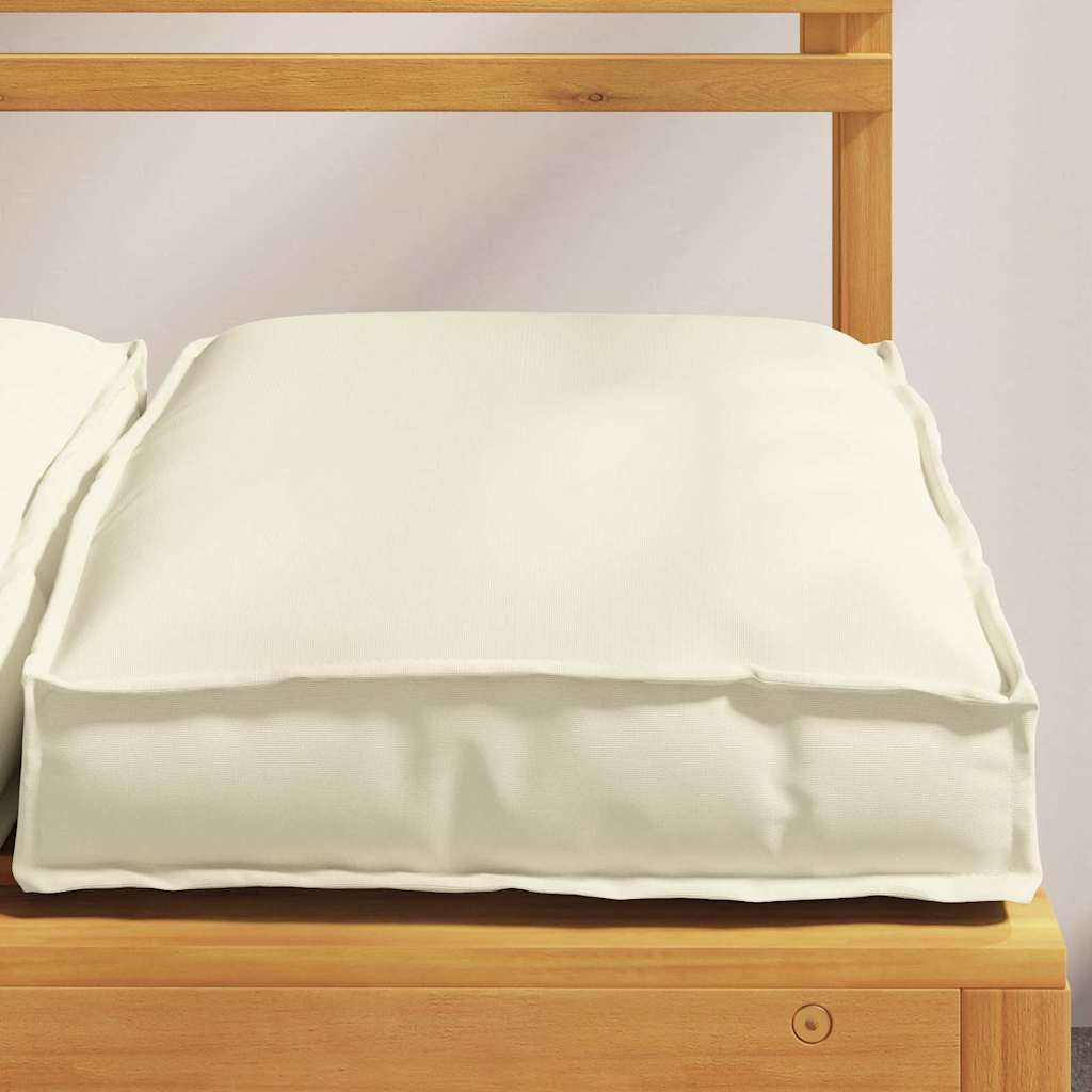 Vidaxl cojín 6uds crema 40 x 40 x 8 cm tela oxford