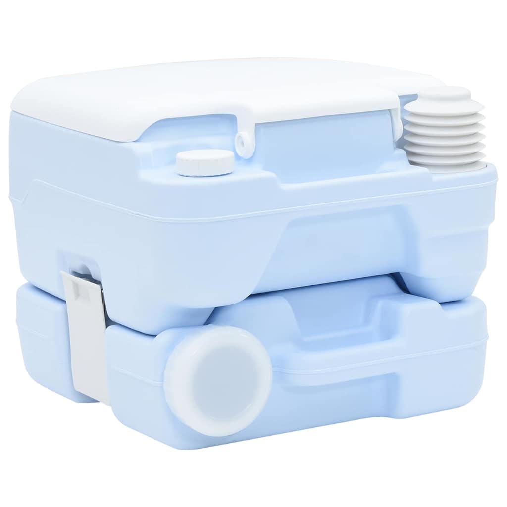 Vidaxl camping toilet lichtblauw en wit 41,5 x 36,5 x 30 cm polyetheen