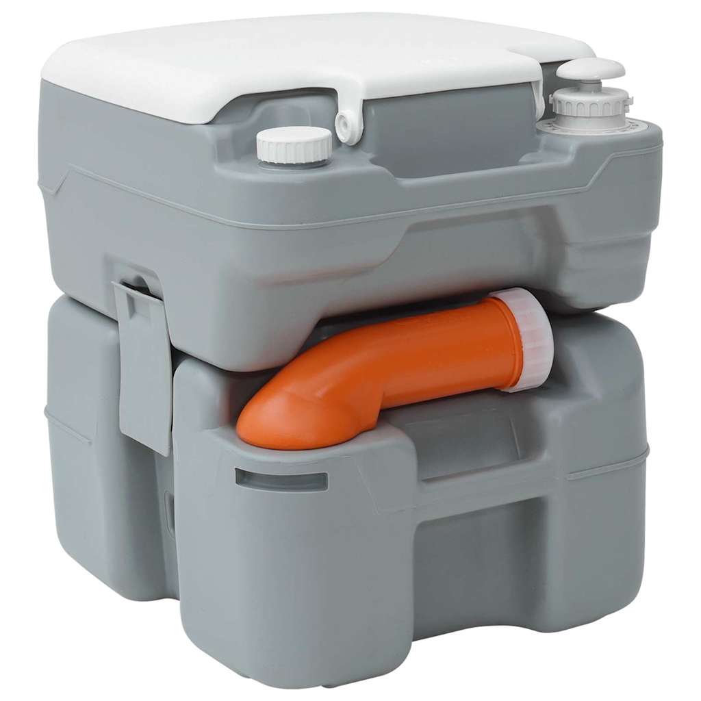 WC da campeggio VidaXL grigio 41,5 x 36,5 x 42 cm