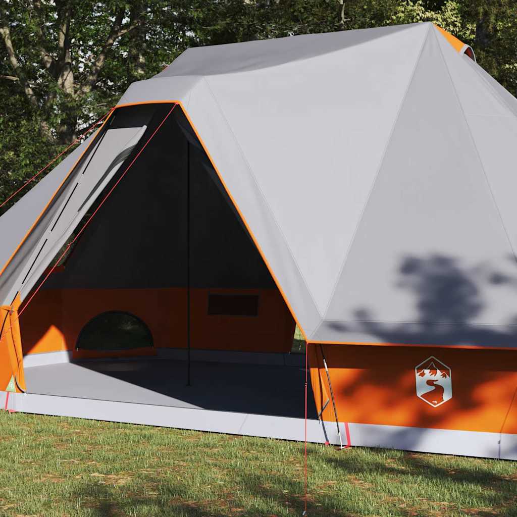 Vidaxx tienda tipi familiar tipi gris y naranja 680 x 430 x 270 cm