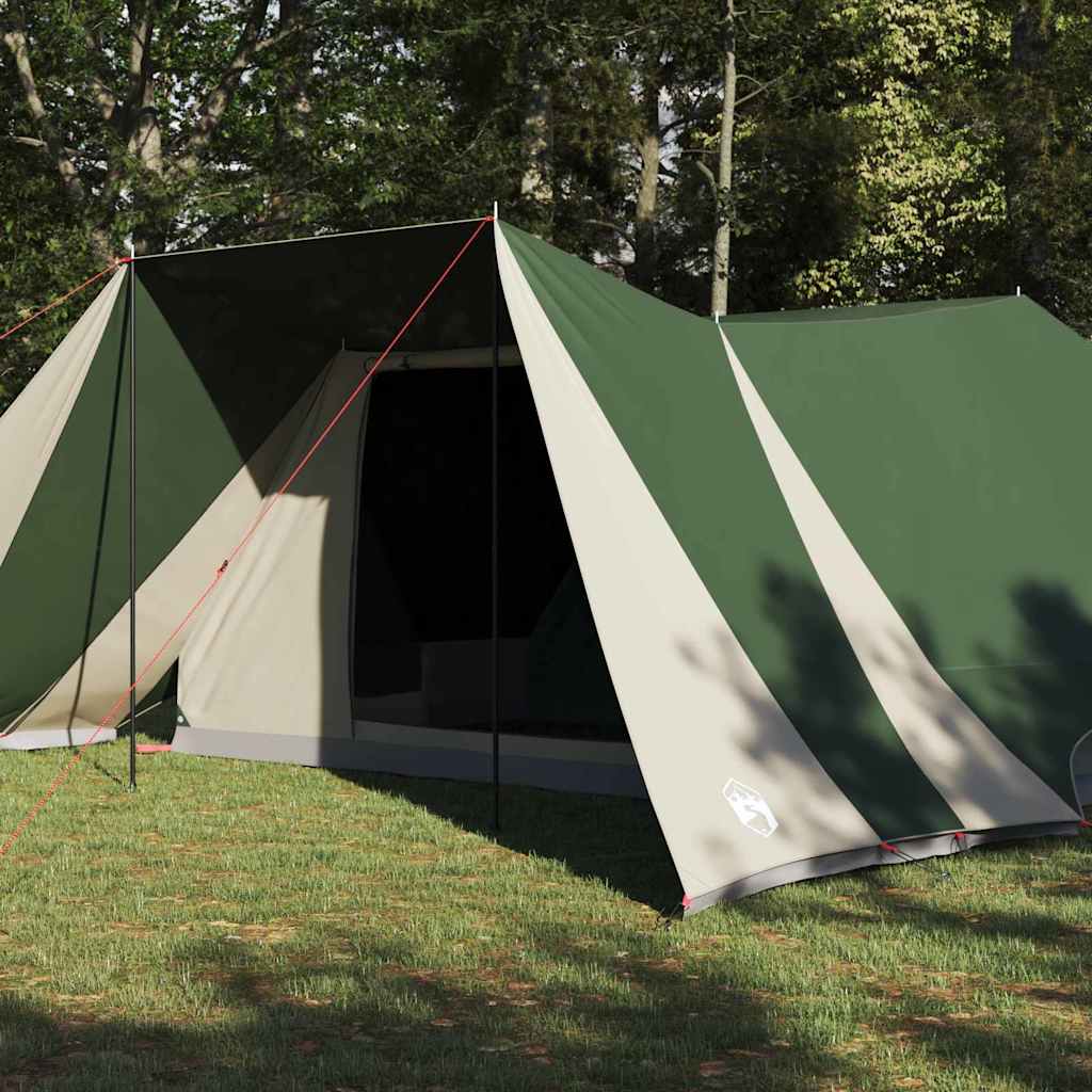 Tienda familiar vidaxx con techo con almacenaje verde y beige 660 x 456 x 200 cm
