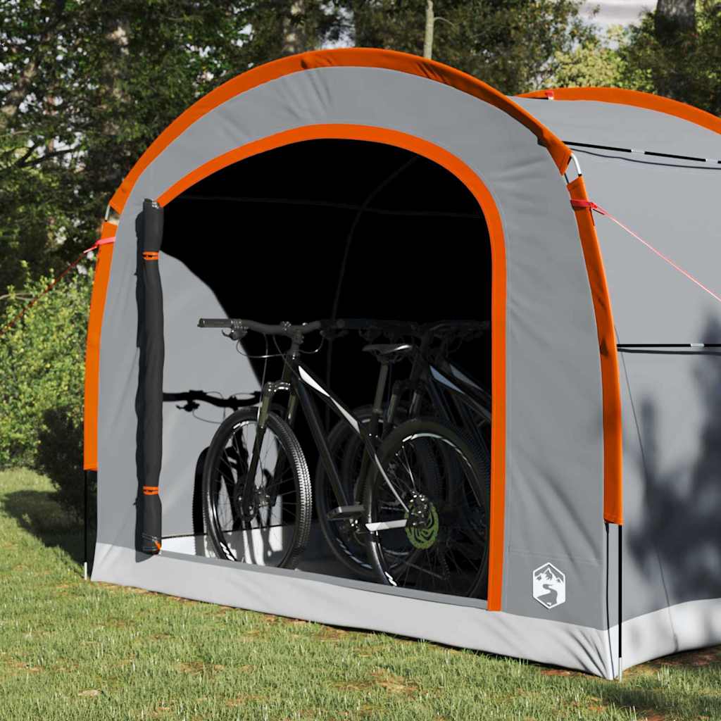 Tienda de campaña vidaxx con techo gris y naranja 268 x 240 x 191 cm poliéster
