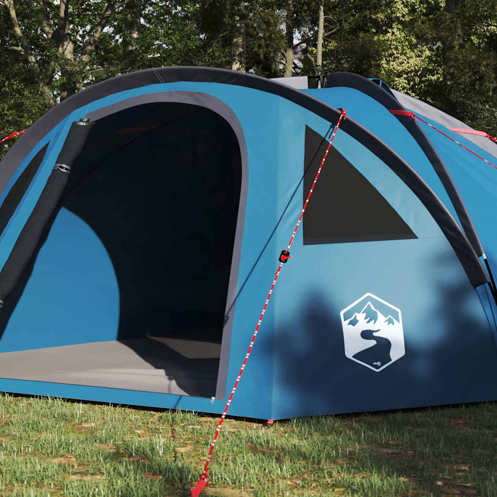Vidaxl camping tent met dak blauw 308 x 268 x 130 cm polyester