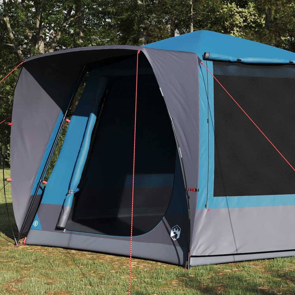 VidaXL tienda de campaña casa con techo azul 420 x 420 x 227 cm poliéster
