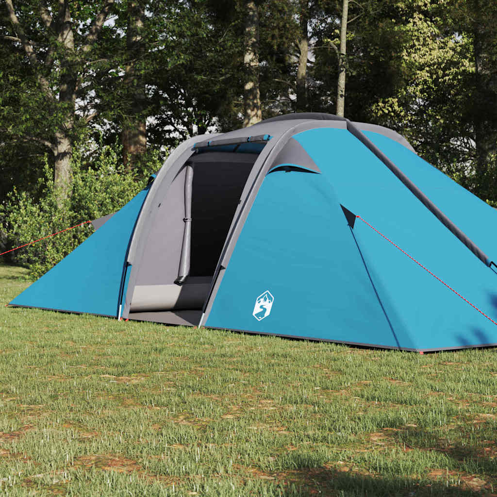 Tenda a tunnel Vidaxx con tetto con ripostiglio blu 510 x 240 x 156 cm taffetà