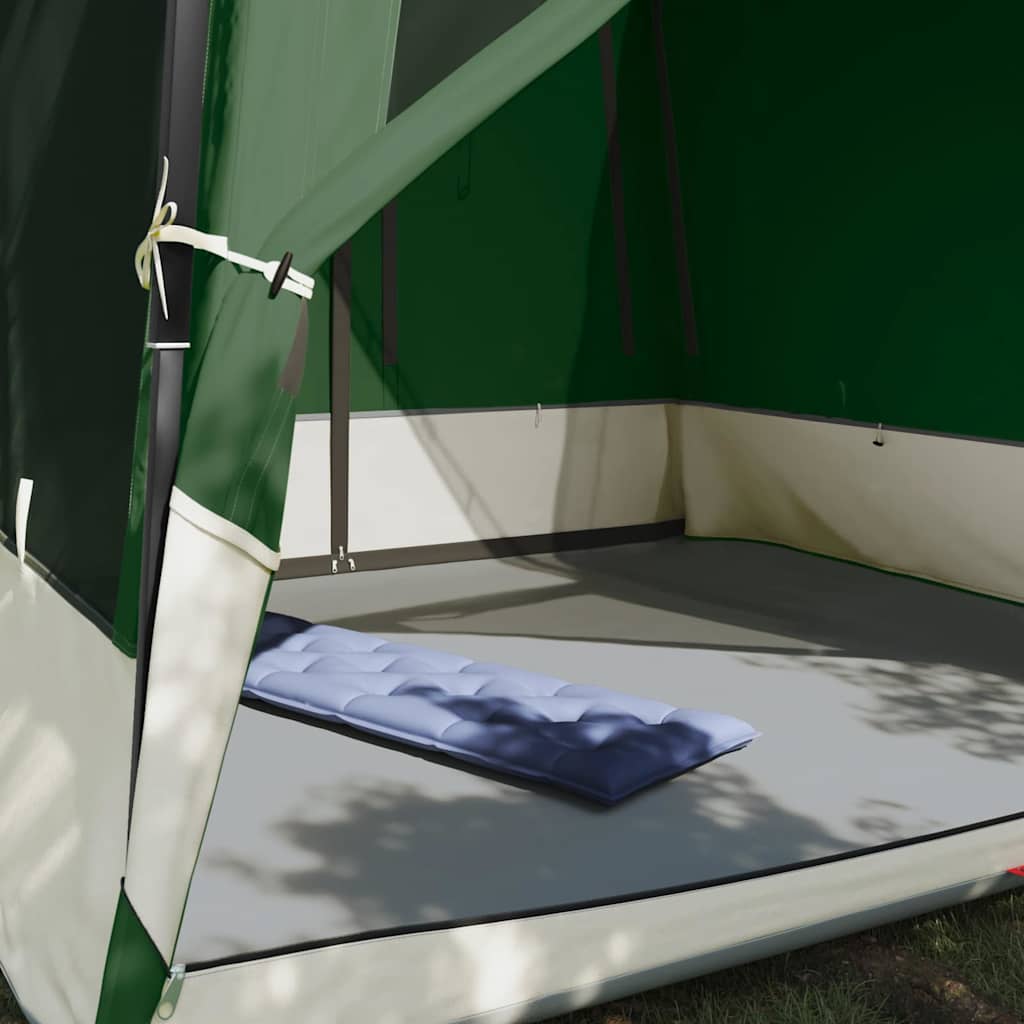 Tienda interior vidaxx con techo con almacenamiento tafetán verde 291 x 291 x 240 cm