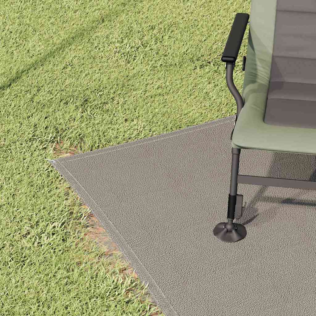 Alfombra de tienda Vidaxl gris claro 200 x 250 cm polietileno
