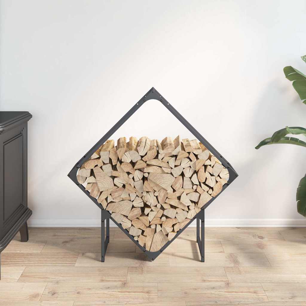 Leñero Vidaxx 80x25x80 cm acero laminado en frío antracita