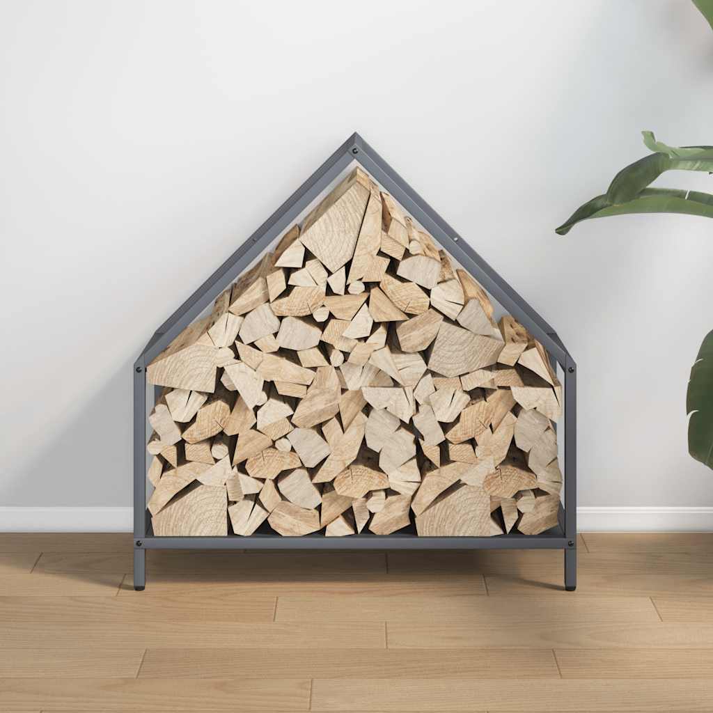 Vidaxl brandhoutrek 60x25x60 cm koudgewalst staal antracietkleurig