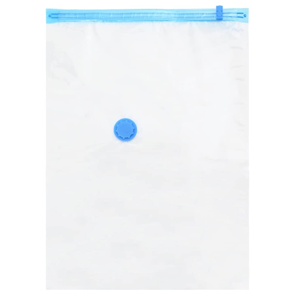Borse portaoggetti VidaXL con portaoggetti 5 pezzi trasparenti e blu 80 x 60 cm