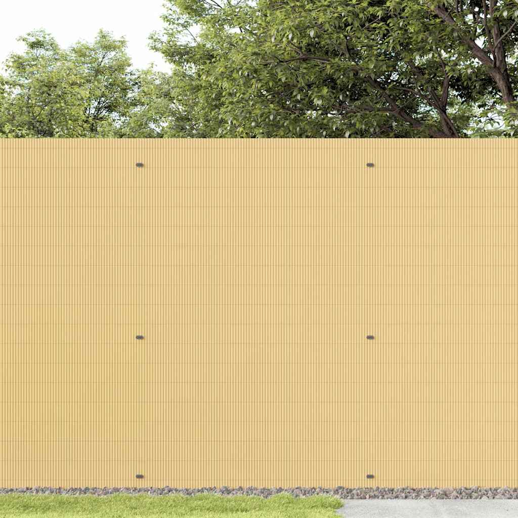 Vidaxx valla de jardín de doble cara amarilla 1,8x5 m PVC