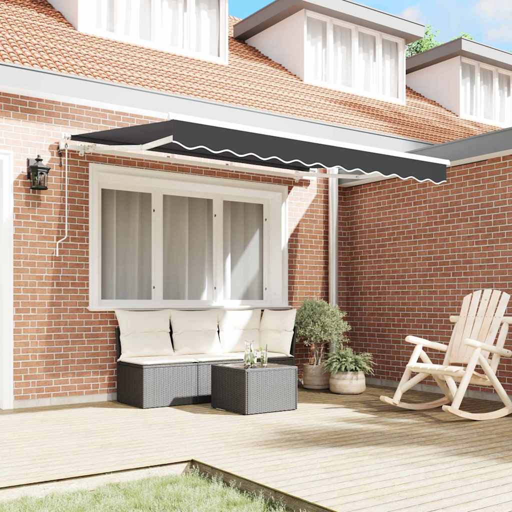 Toldo plegable vidaxx antracita 300 x 200 cm tejido