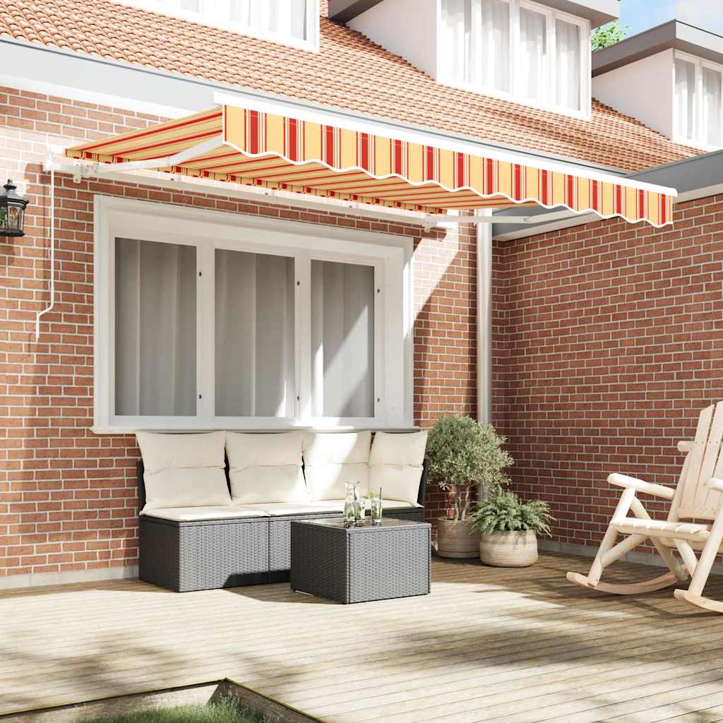 Vidaxx parasol plegable tejido amarillo 350 x 200 cm