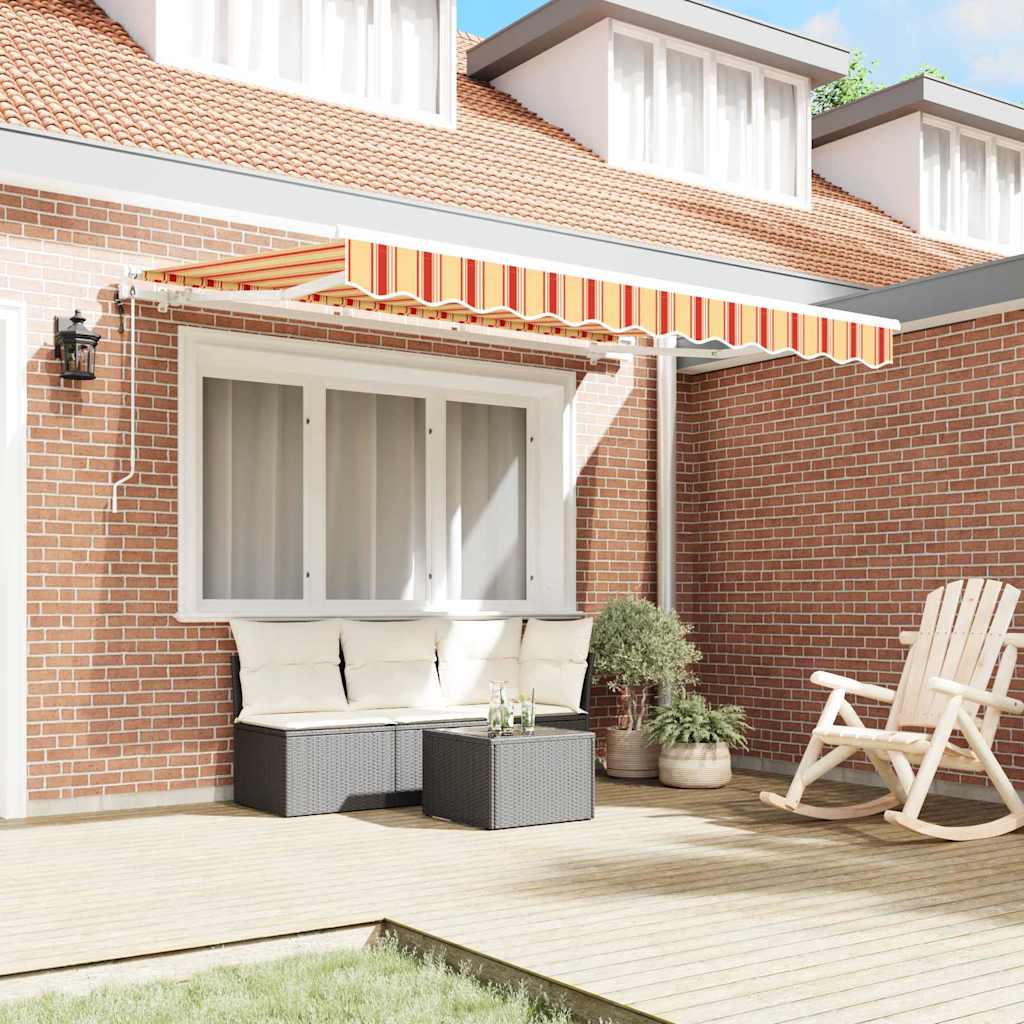 Vidaxx parasol plegable tejido amarillo 350 x 200 cm