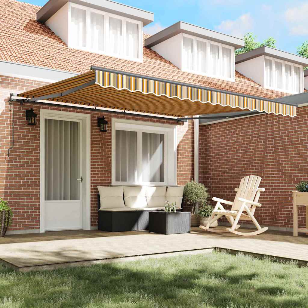 Vidaxx folding sunshade multicolor 400 × 300 cm