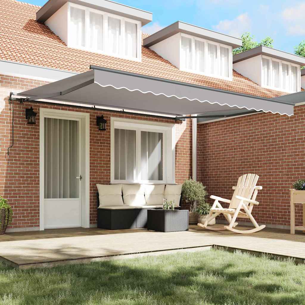 Toldo plegable vidaxx gris claro 400×300 cm