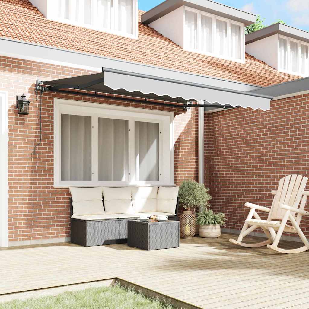 Vidaxl zijde frame antraciet 3,5 x 2 m metaal
