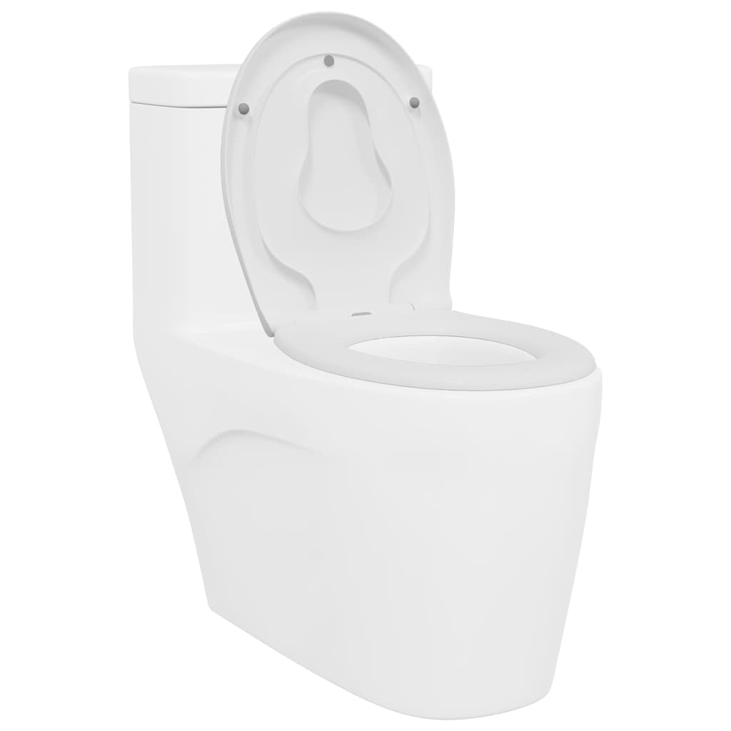 Sedile WC Vidaxl bianco 47 x 37 x 4 cm duroplast