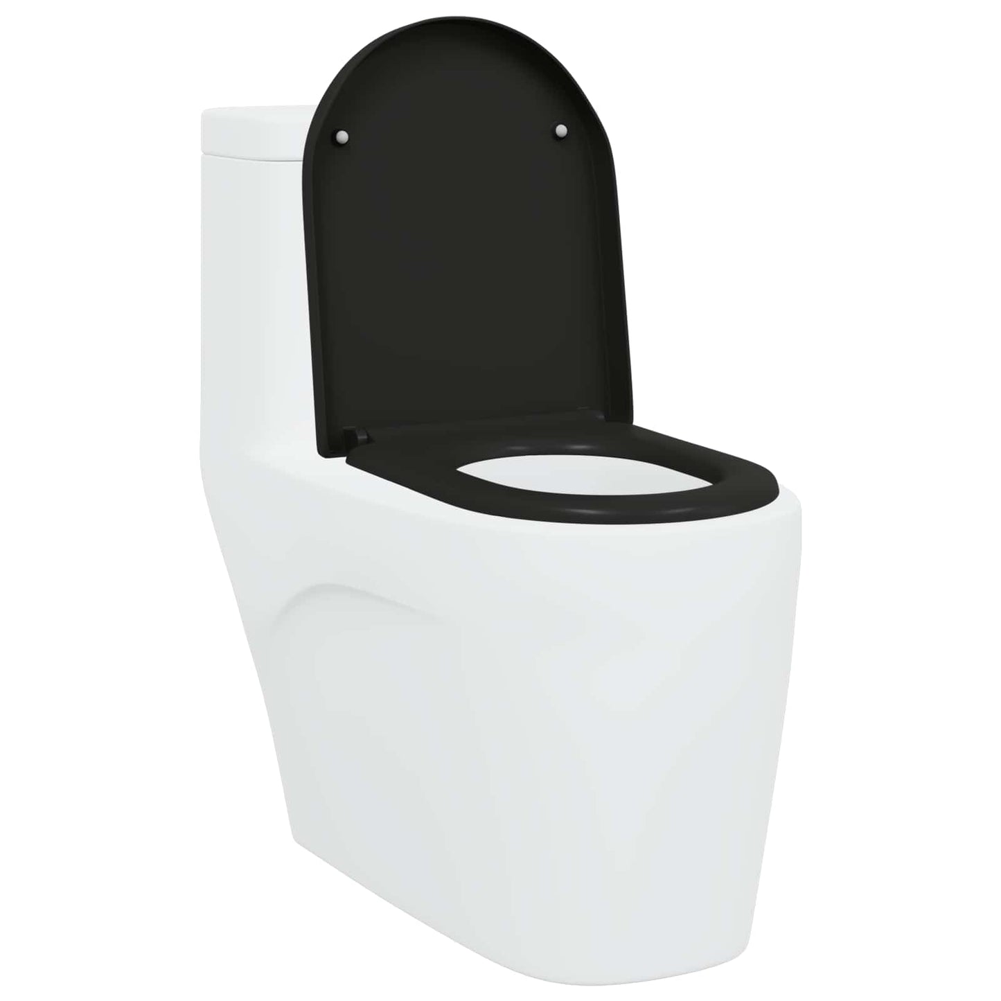 Sedile WC Vidaxl nero 49 x 36 x 4 cm duroplastica
