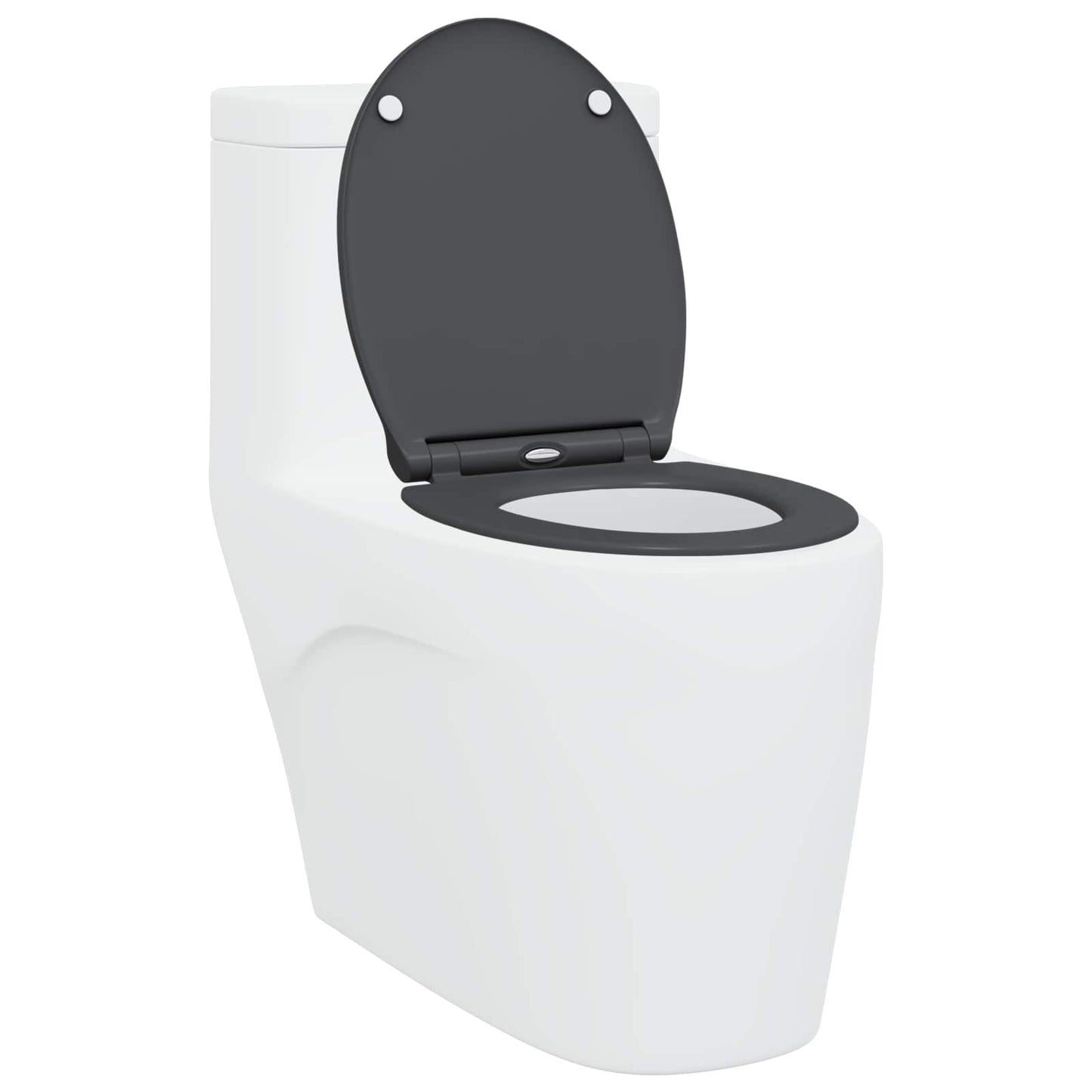 Sedile WC Vidaxl antracite 47 x 37,5 x 3,8 cm duroplastica