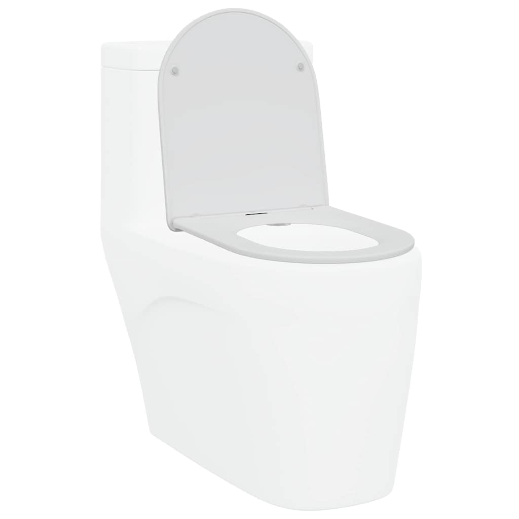 Vidaxl toiletzitting wit 47 x 36 x 3,4 cm duroplast