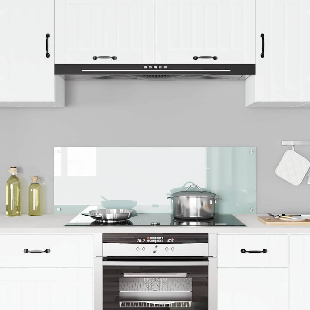 Panel de cocina VidaXL blanco 120 x 40 cm vidrio templado