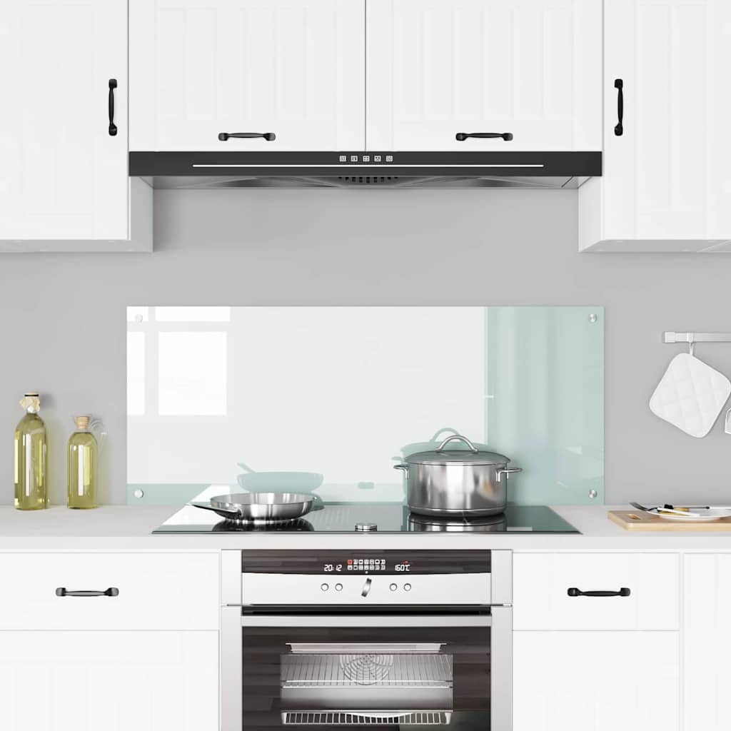 Panel de cocina VidaXL blanco 120 x 50 cm vidrio templado
