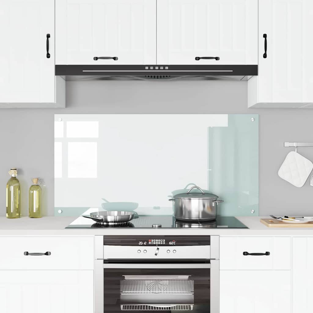 Panel de cocina VidaXL blanco 120 x 60 cm vidrio templado