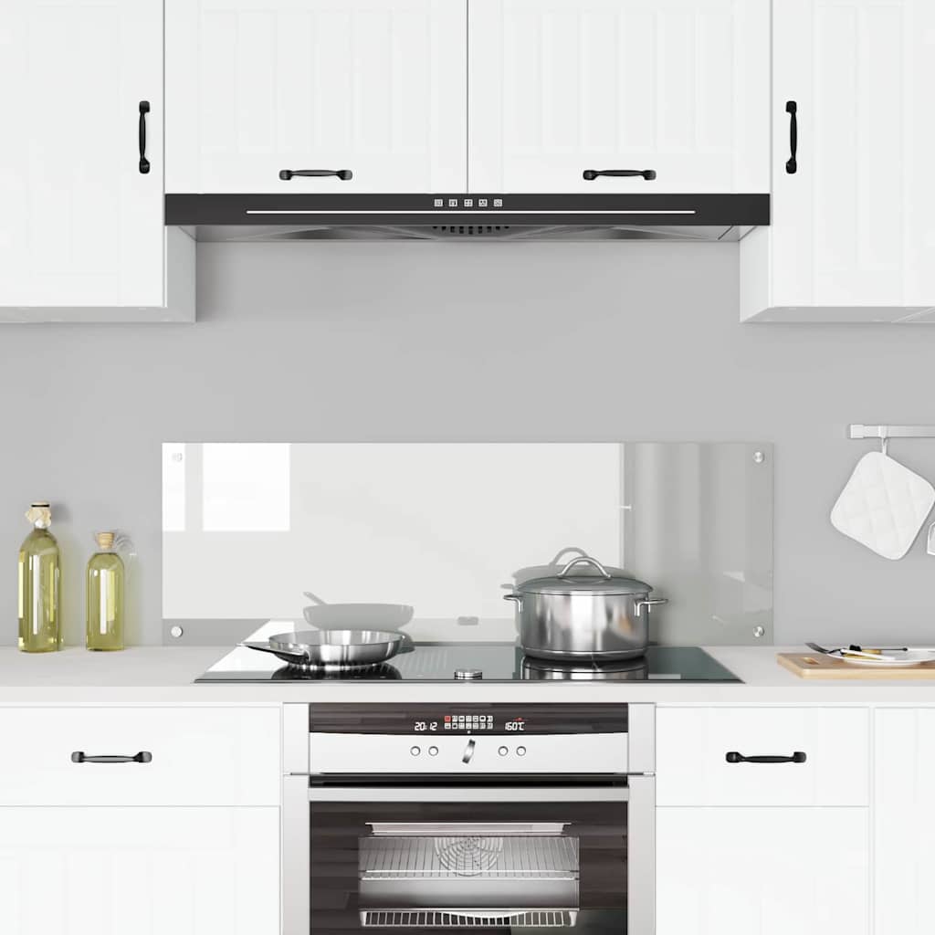 VidaXL salpicadero de cocina transparente 120 x 40 cm vidrio templado