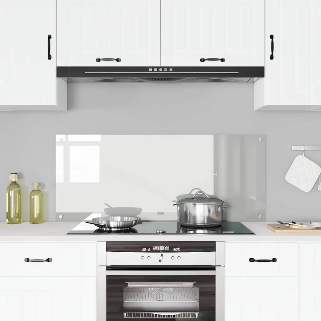 VidaXL salpicadero de cocina transparente 120 x 50 cm vidrio templado