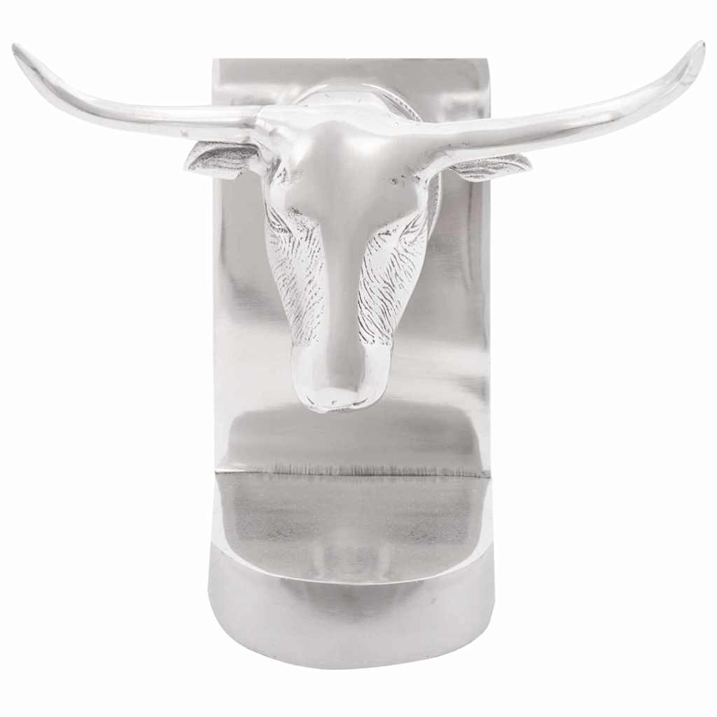 Fermalibri Vidaxxl 2 pezzi argento 21,5 x 15,5 x 20 cm alluminio