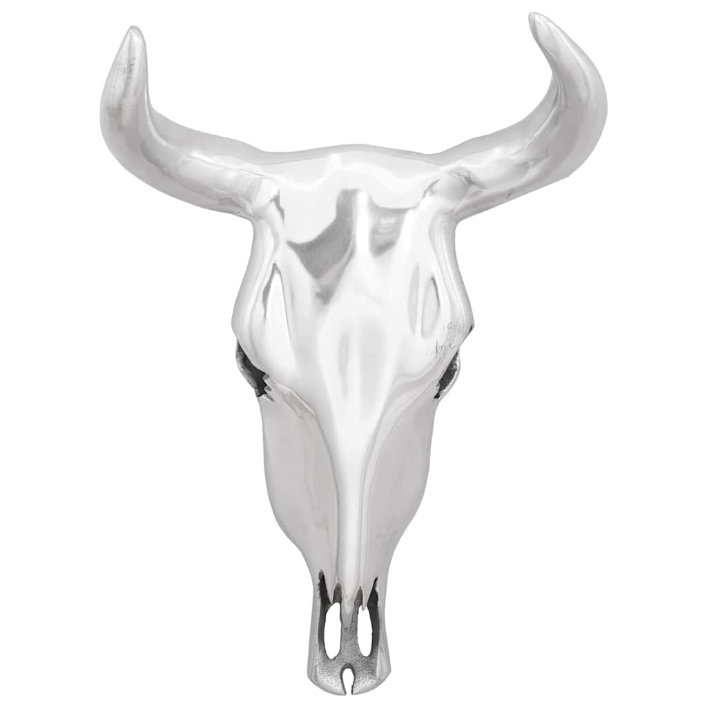 Vidaxx teschio di toro argento 34 x 13 x 53 cm alluminio