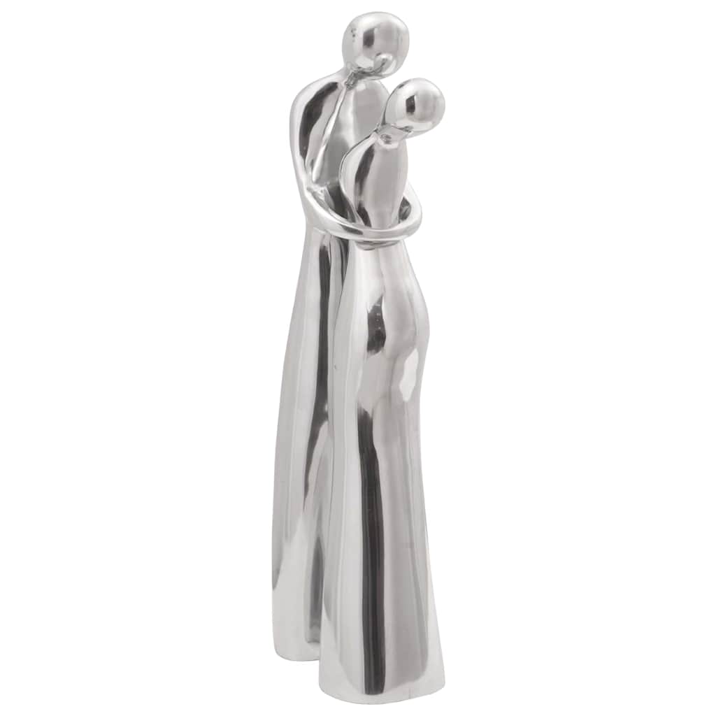 Scultura Vidaxl argento 10 x 16 x 49 cm alluminio
