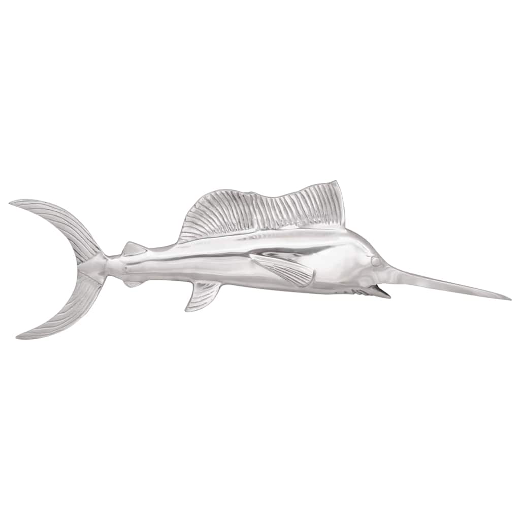 Vidaxl escultura plata 91 x 8 x 26 cm aluminio