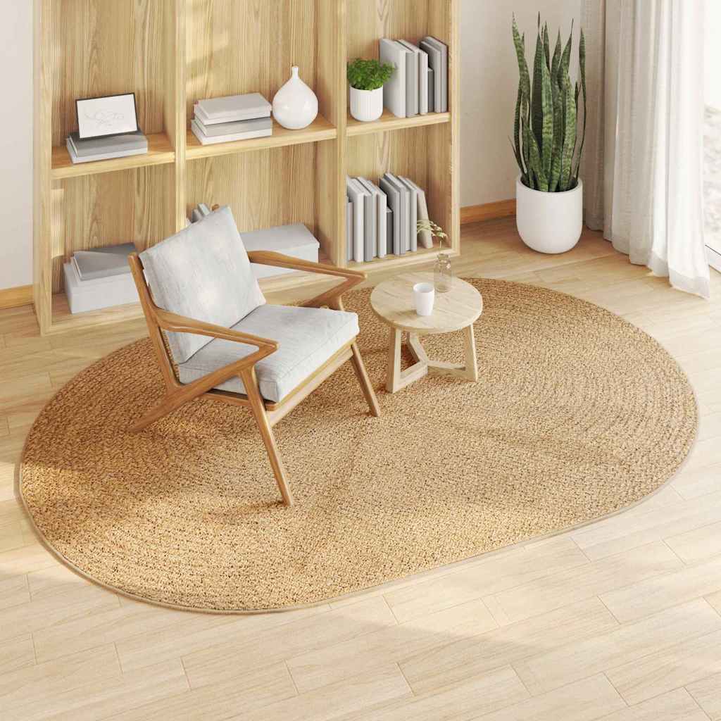 VidaXL alfombra zizur marrón 230 x 160 cm polipropileno
