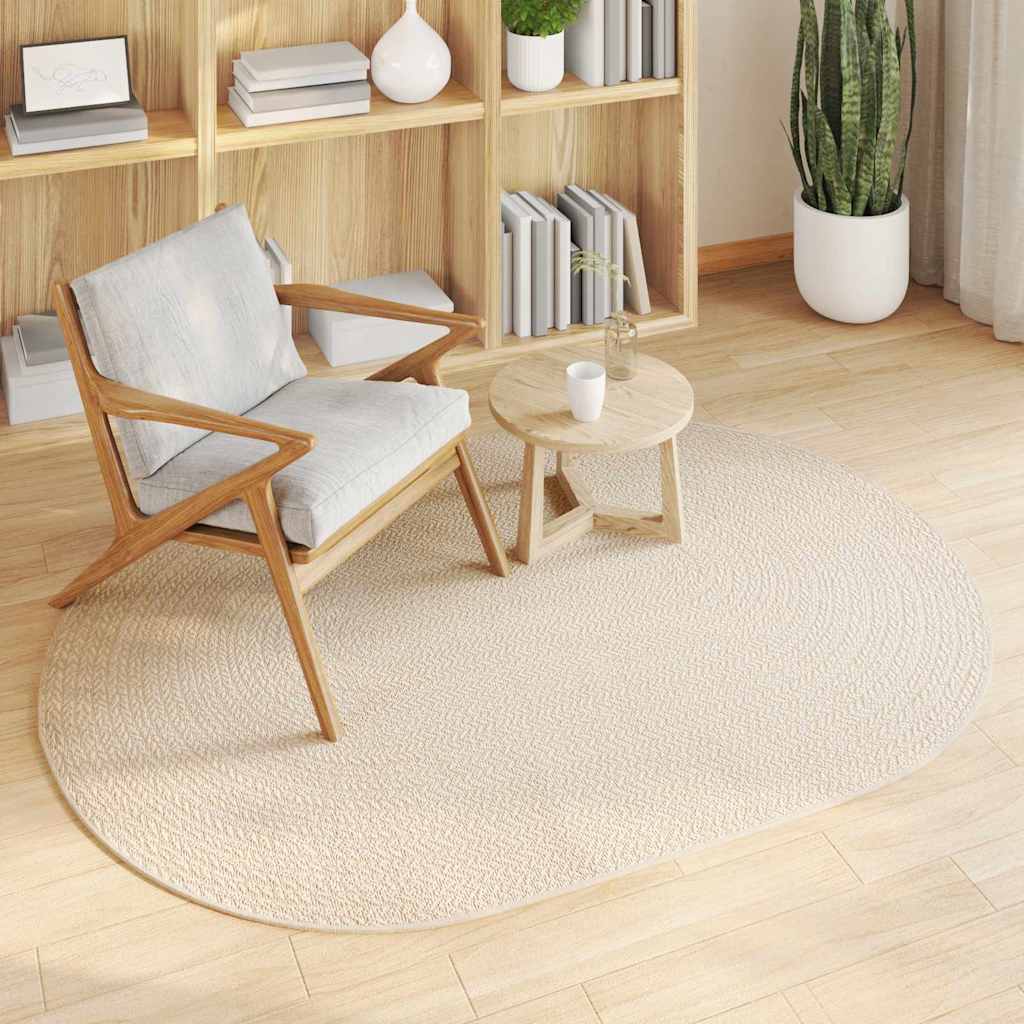 Vidaxl vloerkleed zizur crème 170 x 120 cm polypropyleen