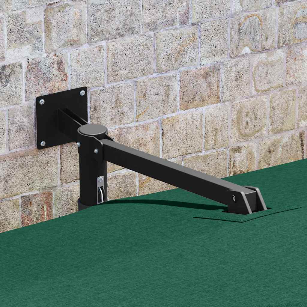 Ombrellone da giardino Vidaxxl verde 248,5 x 247,5 x 160 cm poliestere e acciaio