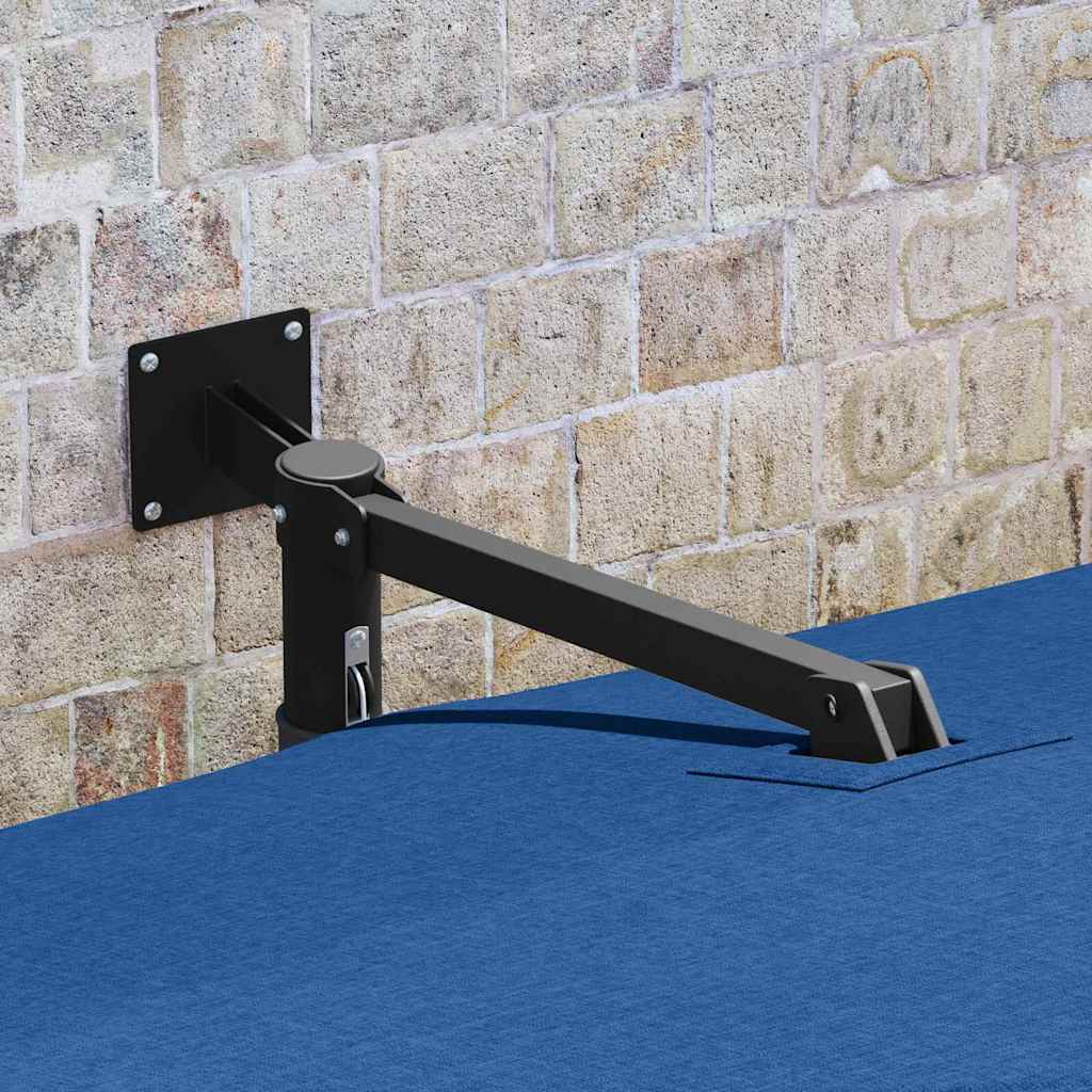 Vidaxxl sombrilla de jardín azul celeste 248,5 x 247,5 x 160 cm poliéster y acero