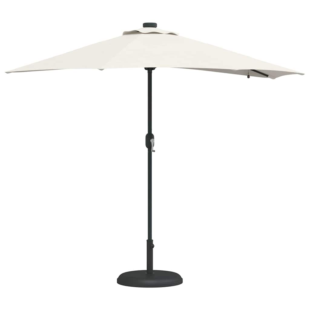 Ombrellone da giardino VidaXL sabbia 294 x 150 x 223 cm poliestere e acciaio