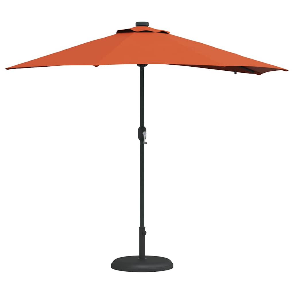 Ombrellone da giardino Vidaxxl terracotta 294 x 150 x 223 cm poliestere e acciaio