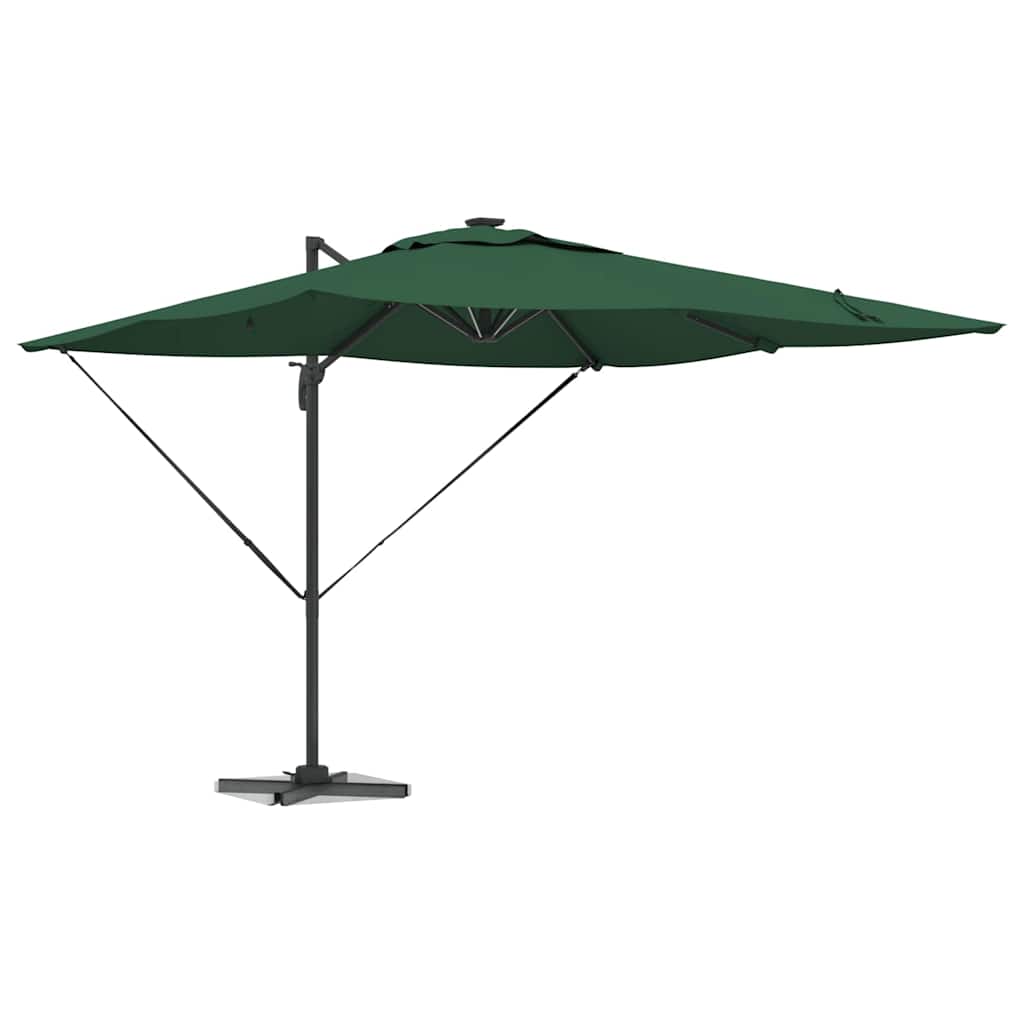 Vidaxl parasol groen 286 x 284 x 270 cm aluminium en polyester