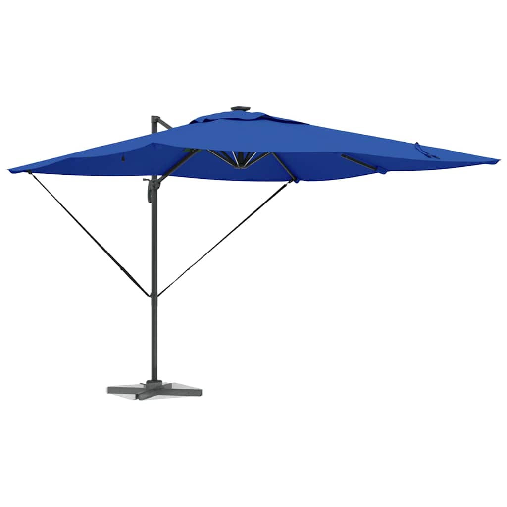 Vidaxl parasol azure blauw 286 x 284 x 270 cm aluminium en polyester